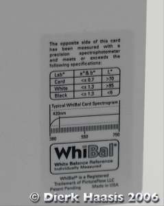 WhiBal Sticker hinten